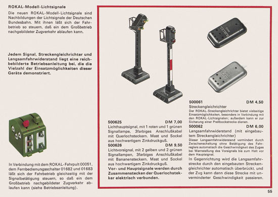 Rokal TT-Modelleisenbahn Katalog 1969