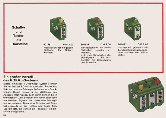 Rokal TT-Modelleisenbahn Katalog 1969