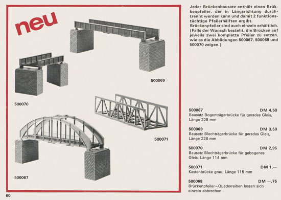 Rokal TT-Modelleisenbahn Katalog 1969