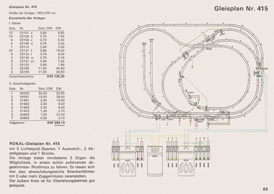 Rokal TT-Modelleisenbahn Katalog 1969