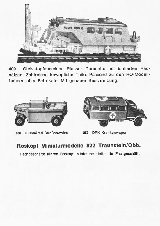 Roskopf Miniatur-Modell um 1965-1967