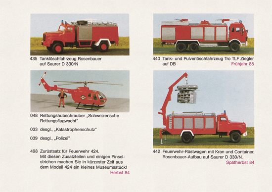 Roskopf Miniaturmodelle 1984