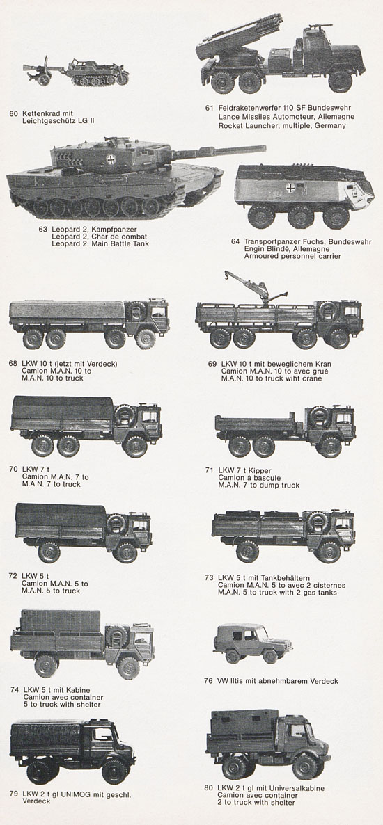 Roskopf Miniatur-Modelle 1985