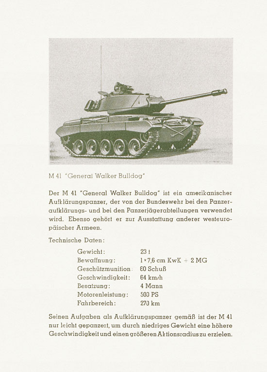 Roskopf Militärfahrzeuge Typenbeschreibungsheft 1958