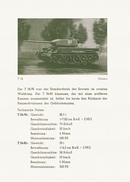 Roskopf Militärfahrzeuge Typenbeschreibungsheft 1958