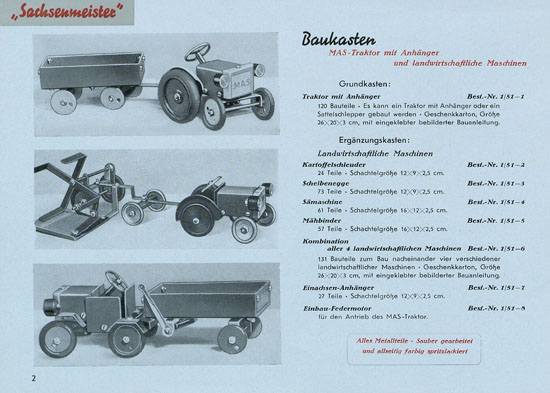 Sachsenmeister Katalog 1951