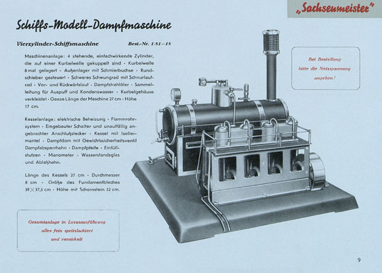 Sachsenmeister Katalog 1951