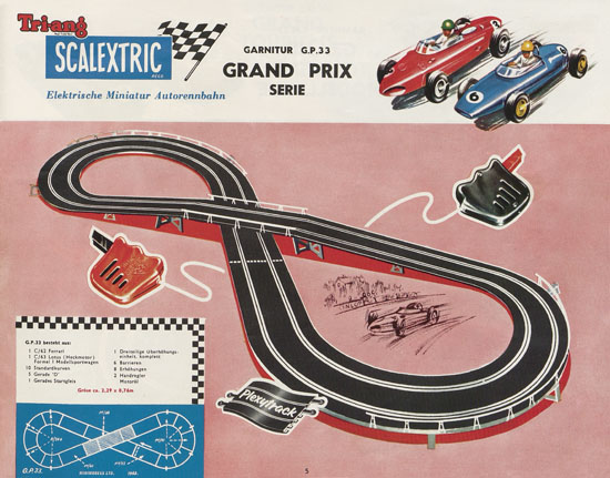 Scalextric Elektrisches Miniatur Autorennen Katalog 1963