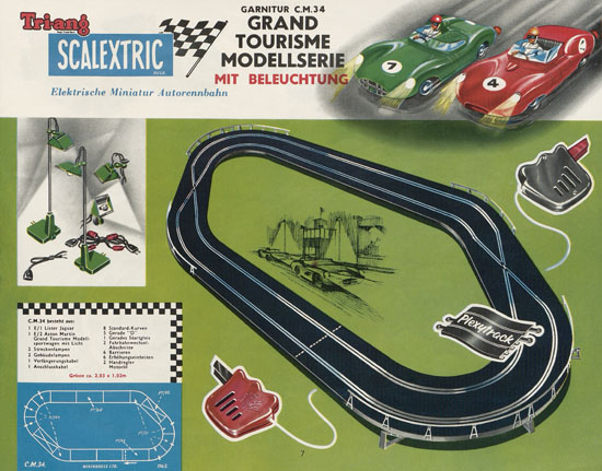 Scalextric Elektrisches Miniatur Autorennen Katalog 1963