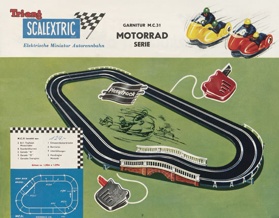 Scalextric Elektrisches Miniatur Autorennen Katalog 1963