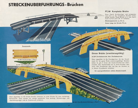 Scalextric Elektrisches Miniatur Autorennen Katalog 1963