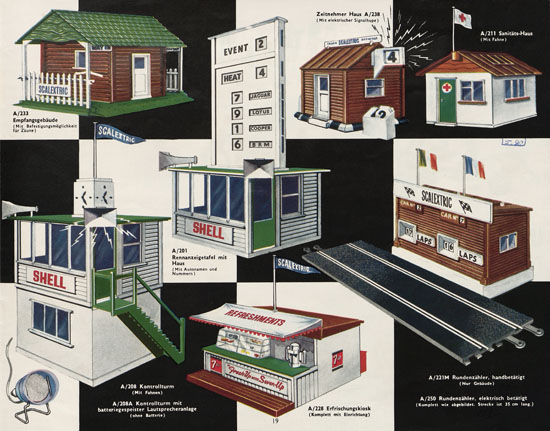 Scalextric Elektrisches Miniatur Autorennen Katalog 1963