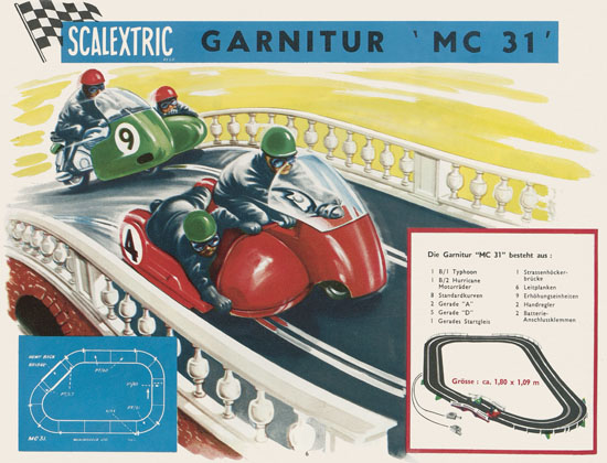 Scalextric Elektrisches Miniatur Autorennen Katalog 1964