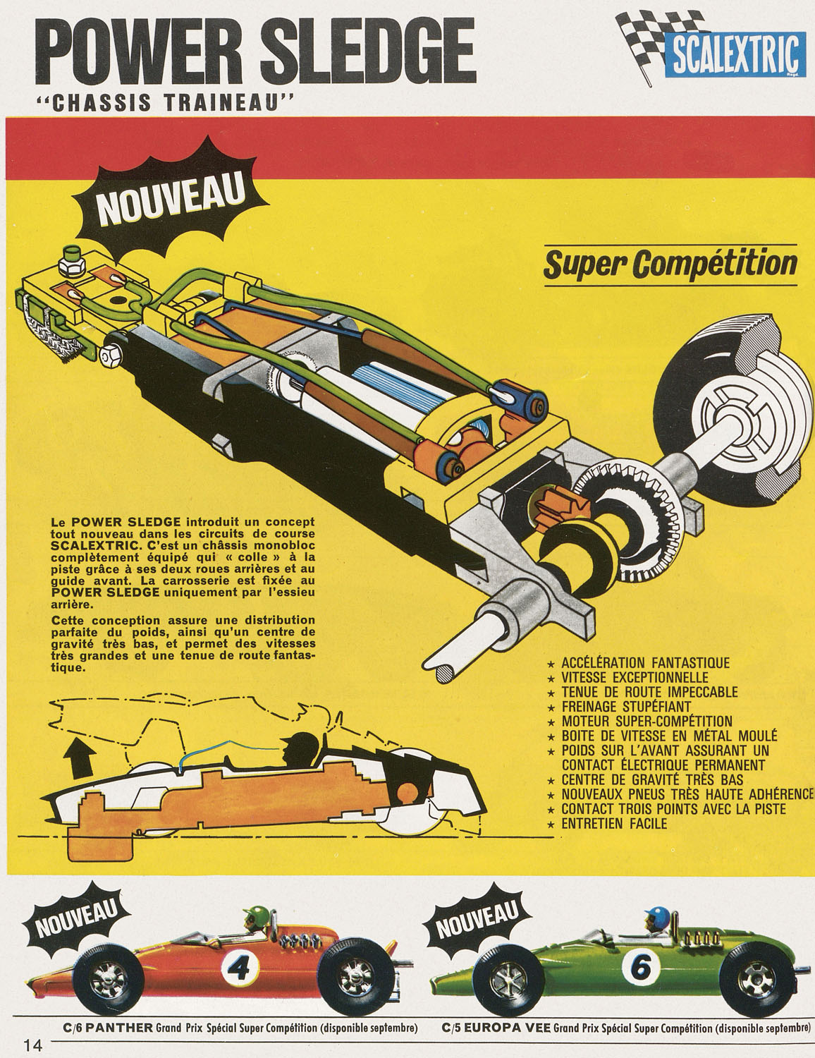 CATALOGUE SCALEXTRIC 1968-69 CIRCUIT DE COURSE AUTOMOBILE