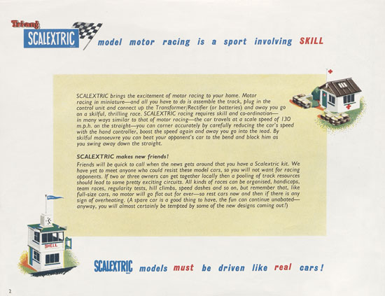 Scalextric Miniature Electric Motor Racing 1961