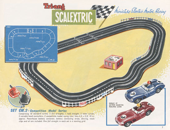 Scalextric Miniature Electric Motor Racing 1961