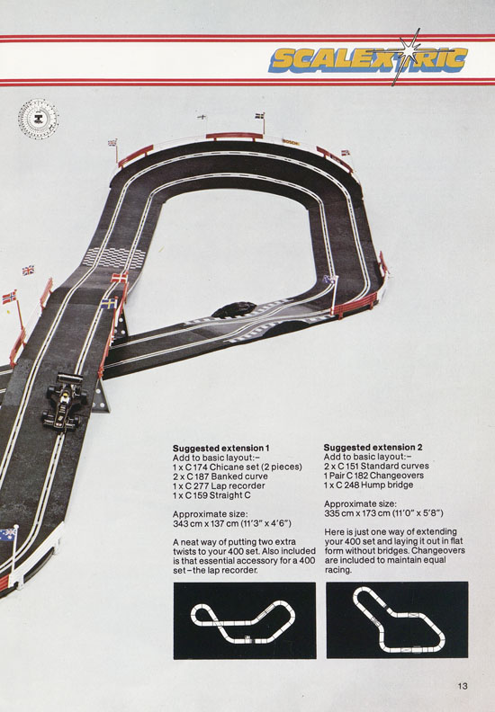 Scalextric Electric Motor Racing catalogue 1979