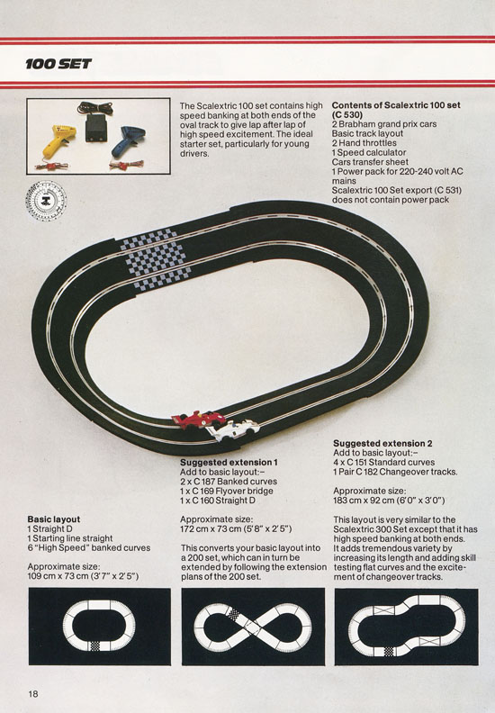 Scalextric Electric Motor Racing catalogue 1979