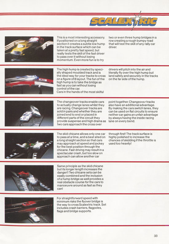 Scalextric Electric Motor Racing catalogue 1979