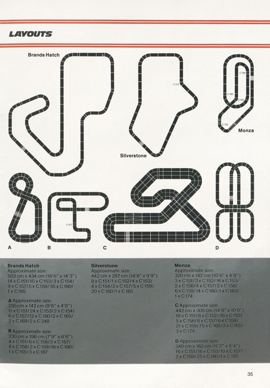 Scalextric Electric Motor Racing catalogue 1979