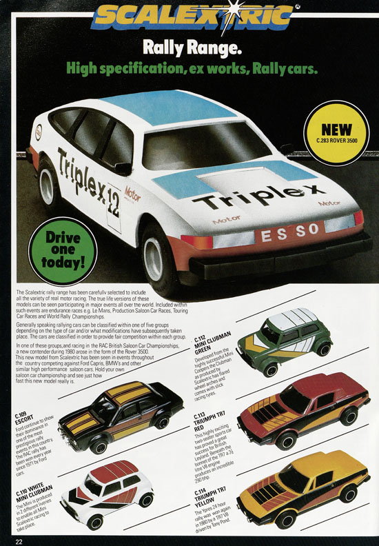 Adventures with Scalextric catalogue 1981