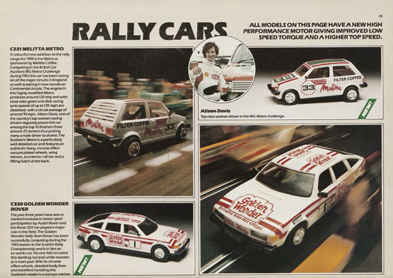 Scalextric Electric Motor Racing catalogue 1984