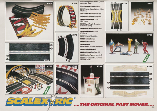 Scalextric Electric Motor Racing catalogue 1984