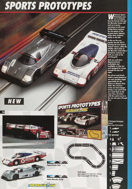 Scalextric Electric Motor Racing catalogue 1992