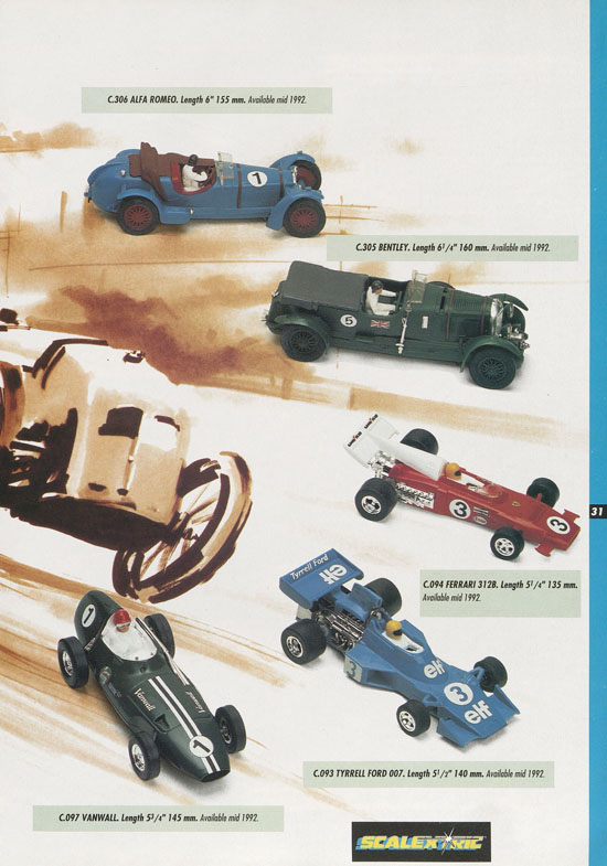 Scalextric Electric Motor Racing catalogue 1992