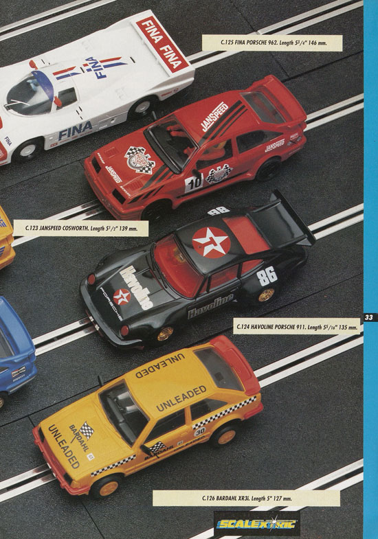 Scalextric Electric Motor Racing catalogue 1992