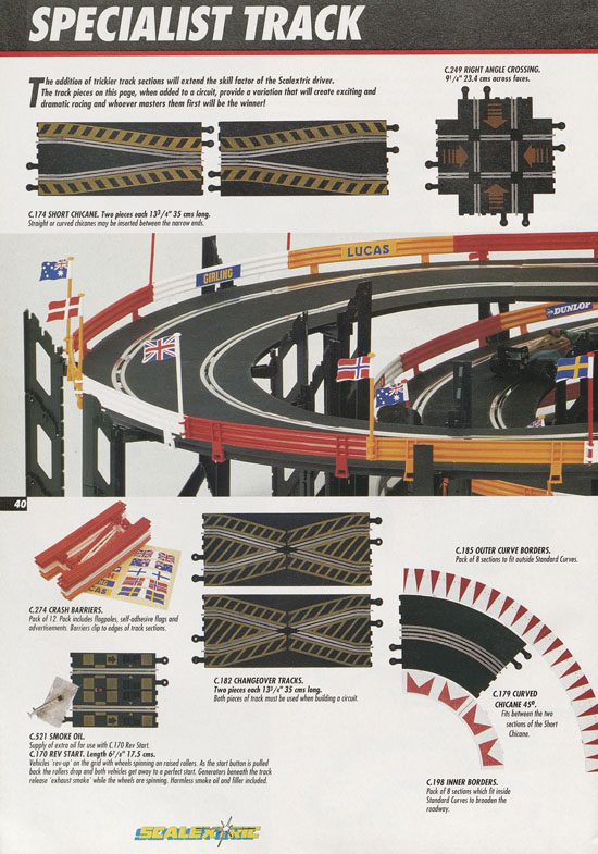 Scalextric Electric Motor Racing catalogue 1992