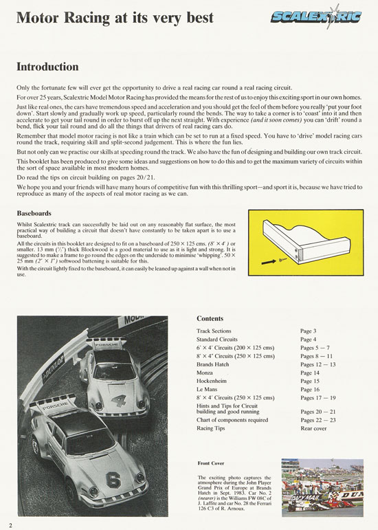 Scalextric 27 Circuits for Model Motor racing 1989