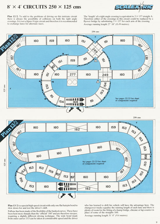 Scalextric 27 Circuits for Model Motor racing 1989