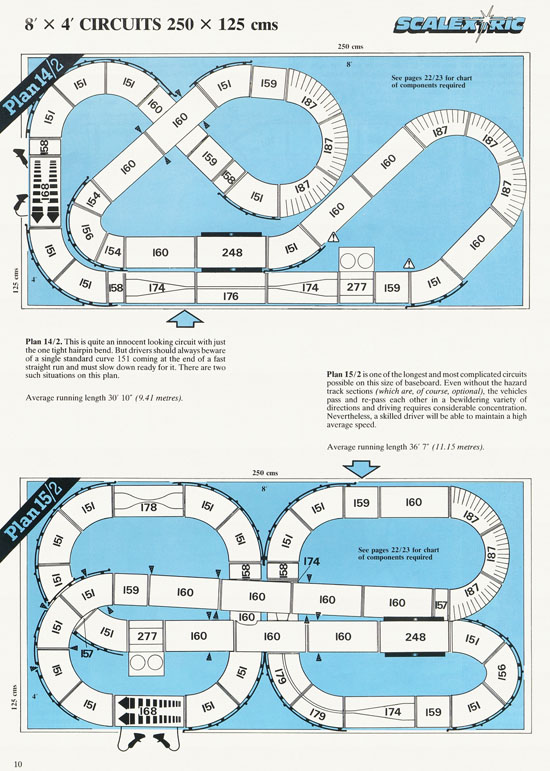 Scalextric 27 Circuits for Model Motor racing 1989