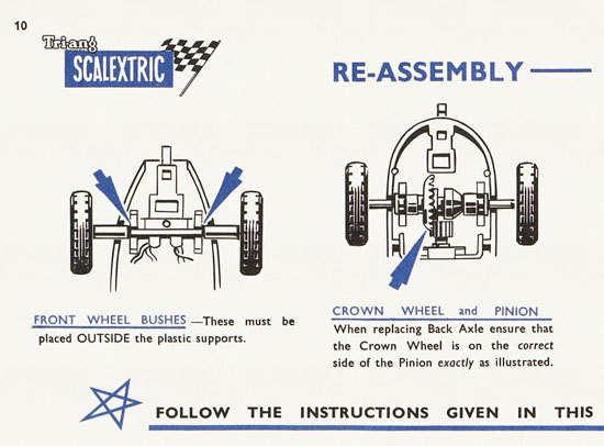 Scalextric Instruction manual 1962