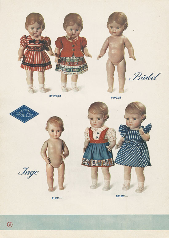 Schildkröt-Puppen Katalog 1950