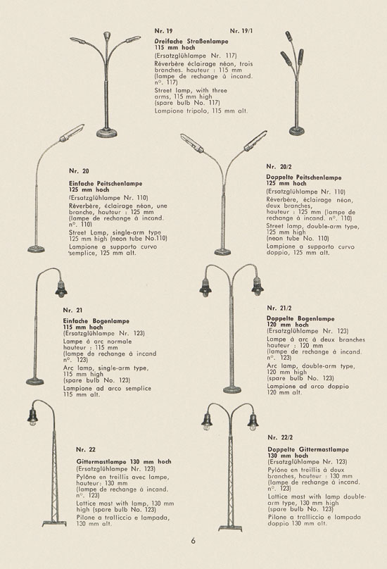 Schneider Modellbahnzubehör 1967