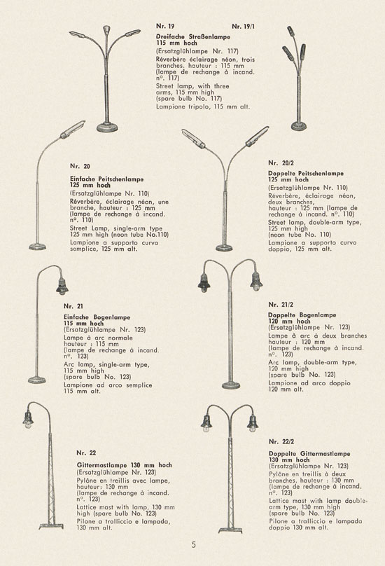 Schneider Modellbahnzubehör 1968