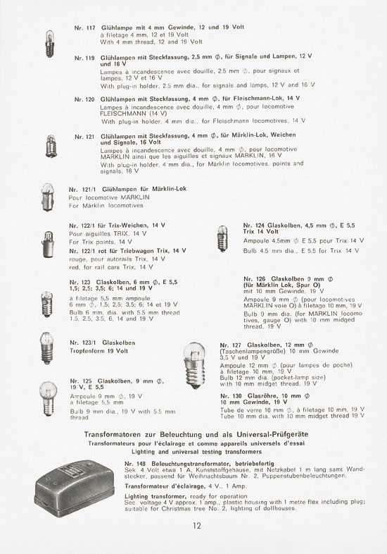 Schneider Modellbahnzubehör 1970