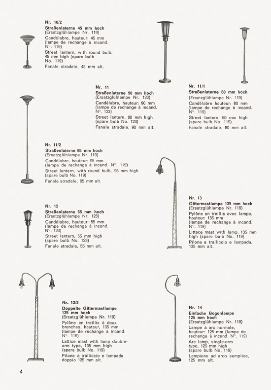 Schneider Modellbahnzubehör Katalog 1974-1975