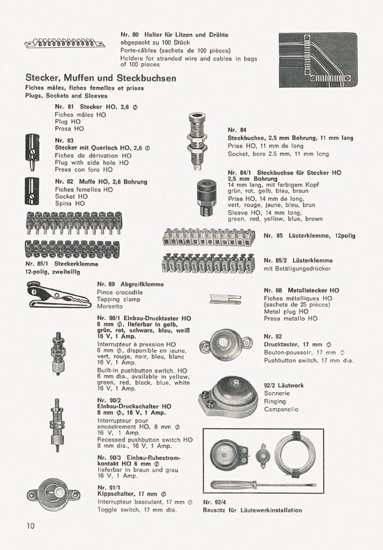 Schneider Modellbahnzubehör Katalog 1974-1975