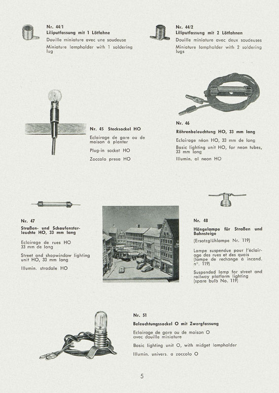 Schneider Modellbahnzubehör Prospekt 1964