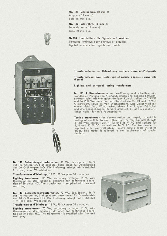 Schneider Modellbahnzubehör Prospekt 1964