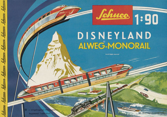 Schuco Disneyland Alweg-Monorail 1961