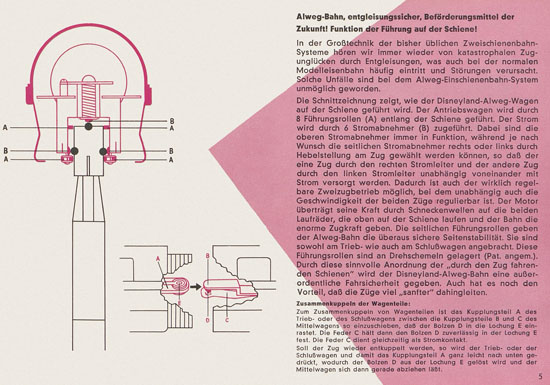Schuco Disneyland Alweg-Monorail 1961