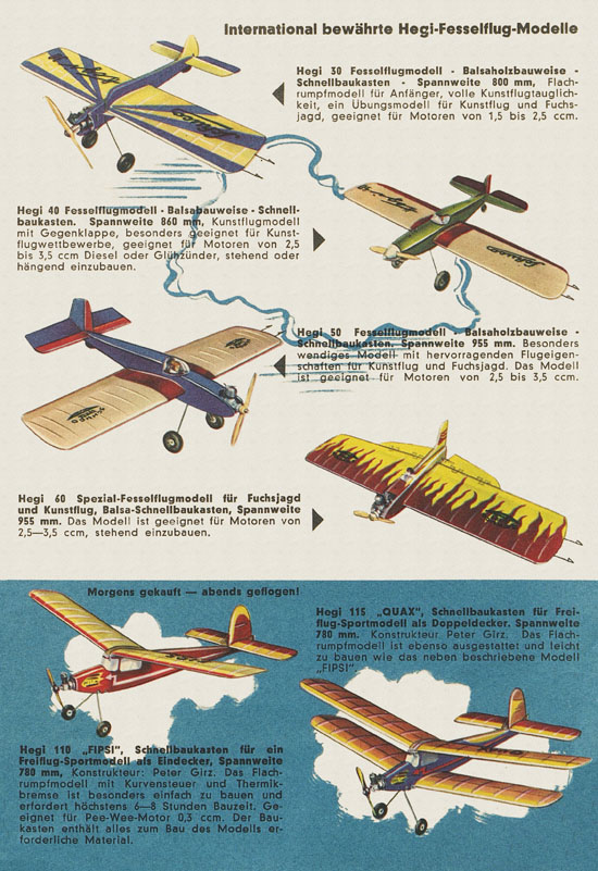 Schuco Hegi Modellbau Katalog 1961