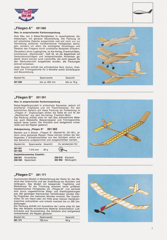 Hegi Modellbau Katalog 1976