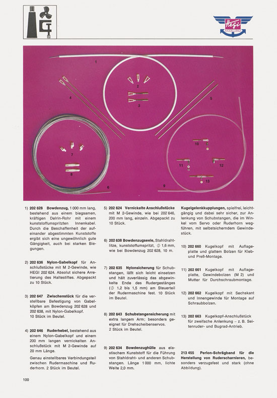 Hegi Modellbau Katalog 1976