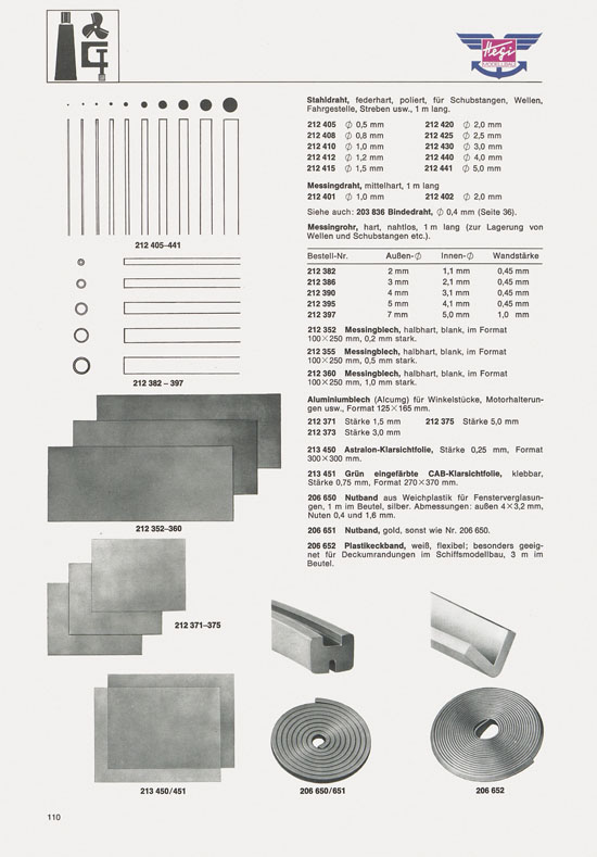 Hegi Modellbau Katalog 1976