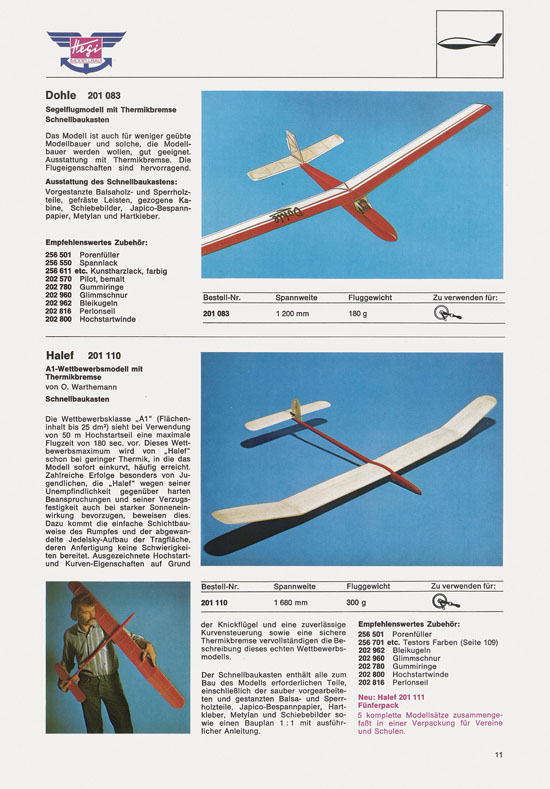 Hegi Modellbau Katalog 1976